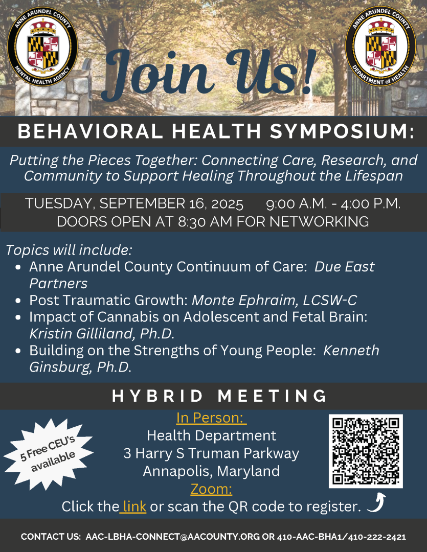 Flyer for September 16th 2025 Annual LBHA Symposium 